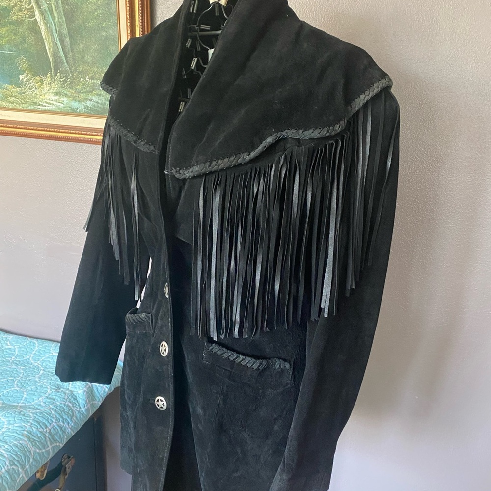 Women’s Medium Western Pioneer Wear Leather Jacket; Motorcycle Wear - Picture 2 of 5